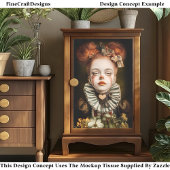 Karneval Noir Circus Niedlich Clown Girl CN3 Decou Seidenpapier