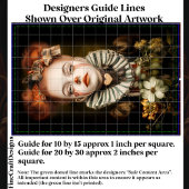 Karneval Noir Circus Niedlich Clown Girl CN3 Decou Seidenpapier