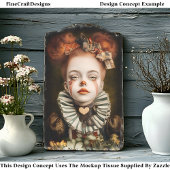 Karneval Noir Circus Niedlich Clown Girl CN3 Decou Seidenpapier