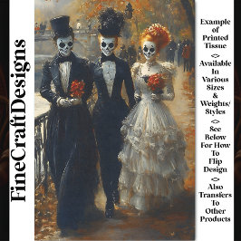 Karneval Noir Skull Maske Schauspieler BK2 Decoupa Seidenpapier