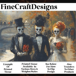 Karneval Noir Skull Maske Schauspieler BK3 Decoupa Seidenpapier