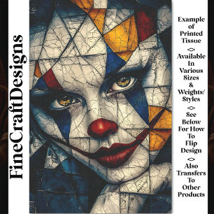 Karneval Noir Unheimlich Fette Clownsfigur CD2 Dec Seidenpapier