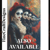 Karneval Noir Viktorianisch Mime Women BJ5 Decoupa Seidenpapier