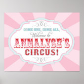 Karneval oder Circus Begrüßungszeichen für Annalys Poster (Vorne)