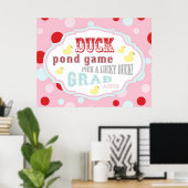 Karneval oder Circus Duck Pond Game Sign Poster (Heimbüro)