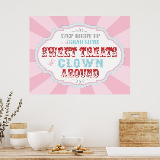 Karneval oder Circus Poster (Küche)