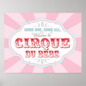 Karneval oder Circus Welcome Circus Cirque du Bebe Poster (Vorne)