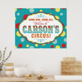 Karneval oder Circus Welcome Sign Carson Poster (Küche)
