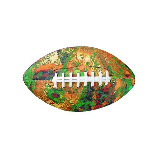 Karneval oder Party mit Maske, grün und orange Football (Vorderseite)