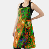 Karneval oder Party mit Maske, grün und orange Schürze (InSitu)