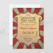 Karneval- oder Zirkustierkarten Ankündigungspostkarte (Vorne/Hinten)