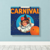 Karneval Orange LabelAnaheim, CA Leinwanddruck (Insitu (Holzboden))