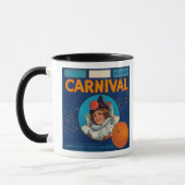 Karneval Orange LabelAnaheim, CA Tasse (Links)