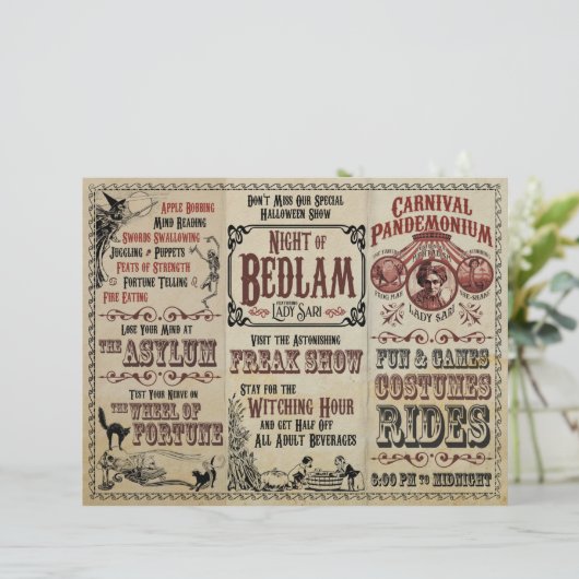 Karneval Pandemonium Flyer (Stehend Vorderseite)