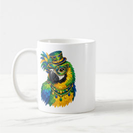 Karneval Papagei Bunte Kunst Kaffeetasse