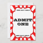 Karneval-Party Einladung, Circus Einladung (Rückseite)