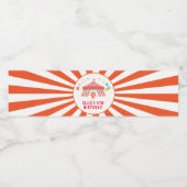 Karneval-Party-Etikett, Circus Wasserflaschenetikett (Einzelnes Label)