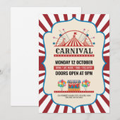 Karneval Party Flyer Einladung (Vorne/Hinten)