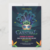 Karneval Party Flyer Einladung (Vorderseite)
