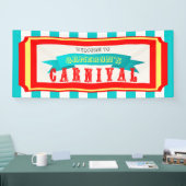 Karneval Party Klassische Vintage Streifen Banner (Messe)