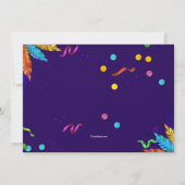 Karneval Party Mardi Gras Einladung (Rückseite)