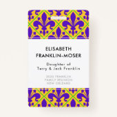 Karneval-Party-New- OrleansLilie Ausweis (Vorderseite)