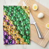 Karneval-Perlen Handtuch (Viertel Falte)