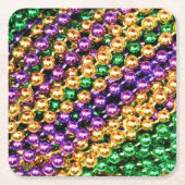 Karneval-Perlen Rechteckiger Pappuntersetzer (Vorderseite)