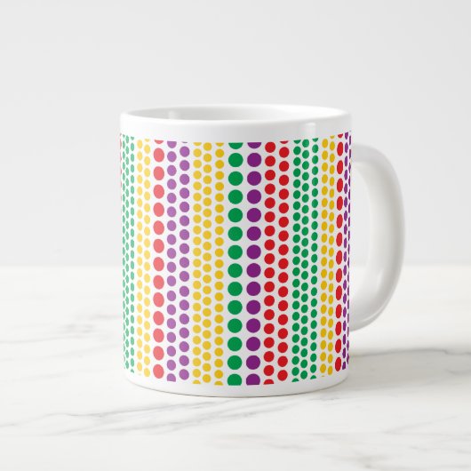Karneval Rain Polka Dots Spezielle Tasse (Vorderseite Rechts)