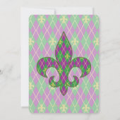 Karneval-Raute Party Einladung (Rückseite)