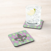 Karneval Raute Square Untersetzer (Rechte Seite)