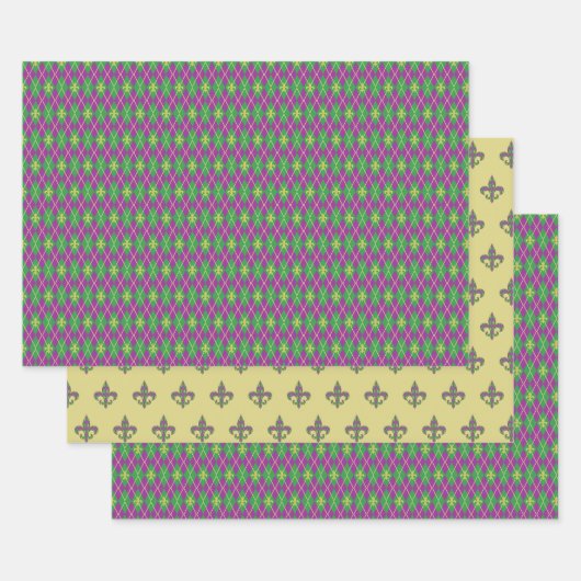 Karneval Raute Wrapping Paper Set Geschenkpapier Set (Set)