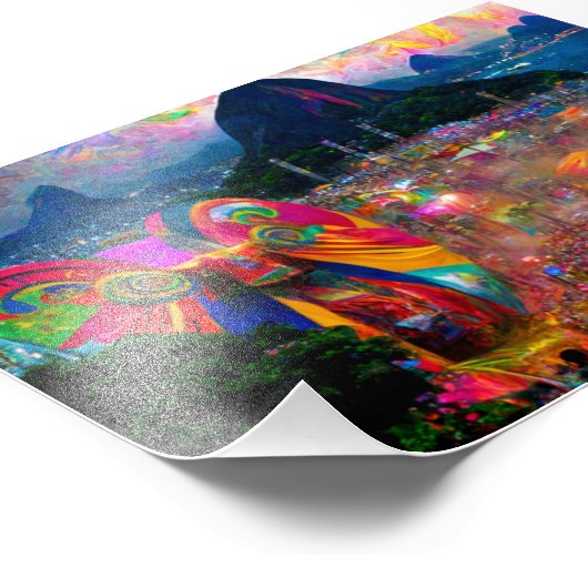 Karneval, Rio de Janeiro, Poster (Ecke)