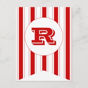 Karneval Rotes Party Flag Bunting Banner Post Card Postkarte