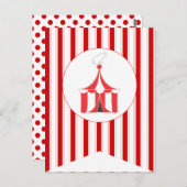 Karneval Rotes Party Flag Bunting Banner Post Card Postkarte (Vorne/Hinten)