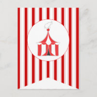 Karneval Rotes Party Flag Bunting Banner Post Card