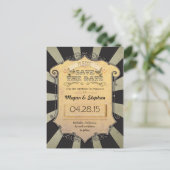 Karneval Save the Date Ankündigungspostkarte (Stehend Vorderseite)