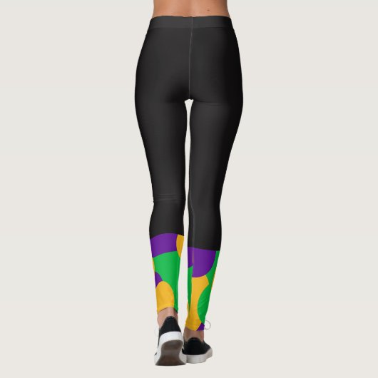 Karneval-schwarze Leggings (Rückseite)