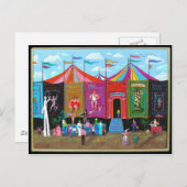 Karneval Sideshow Postkarte (Vorne/Hinten)