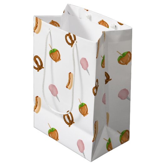 Karneval Snack Circus Thema Staat Messe Mittlere Geschenktüte (Vorderseite Schrägansicht)