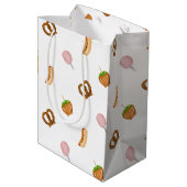 Karneval Snack Circus Thema Staat Messe Mittlere Geschenktüte (Rückseite Schrägansicht)