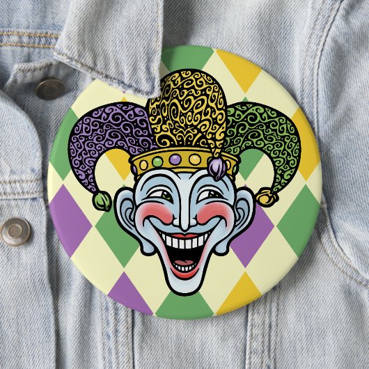 Karneval-Spaßvogel Button (Beispiel)