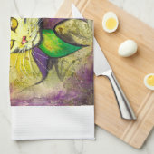 Karneval-Spaßvogel-Miezekatze durch GG-Brände Küchentuch (Viertel Falte)