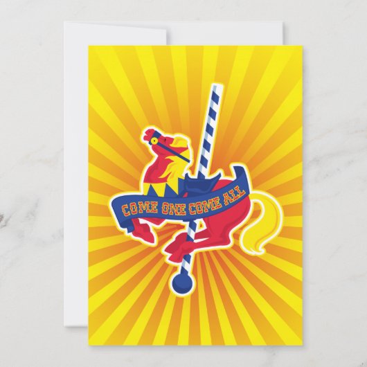 Karneval Spektakuläre Einladung zum Geburtstag (Rückseite)