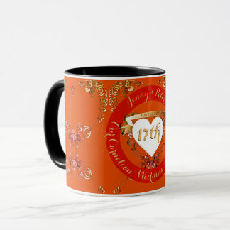 Karneval-Tasse zum 17. Hochzeitstag Tasse