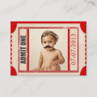 Karneval Ticket Geburtstag Einladung Chubby Card