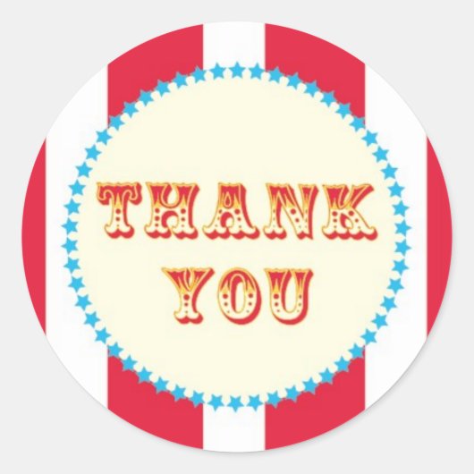 Karneval und Circus Party Runder Aufkleber (Vorderseite)