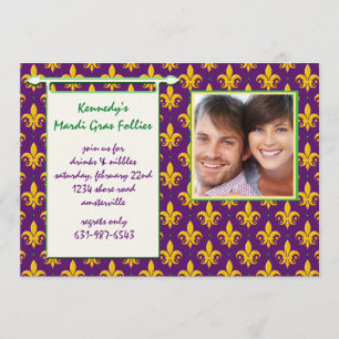 Karneval-Unsinnigkeits-Foto-Einladung Einladung