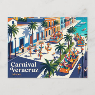 Karneval Veracruz Mexiko Postkarte