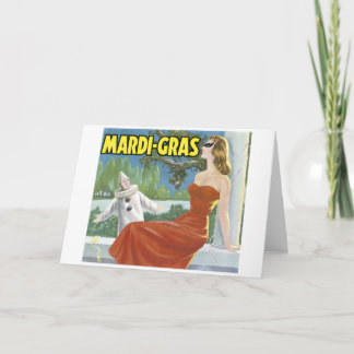 KARNEVAL-VINTAGES KUNST-PLAKAT KARTE